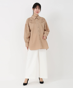 ICHIE STRAWBERRY-FIELDS(イチエ ストロベリーフィールズ) |エンブロイダリーシャツ