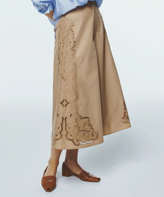 ICHIE STRAWBERRY-FIELDS(イチエ ストロベリーフィールズ) |エンブロイダリーフレアパンツ