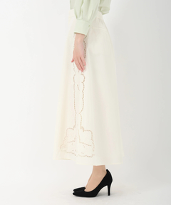 ICHIE STRAWBERRY-FIELDS(イチエ ストロベリーフィールズ) |エンブロイダリーフレアパンツ