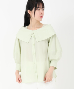 ICHIE STRAWBERRY-FIELDS(イチエ ストロベリーフィールズ) |ビッグカラーブラウス