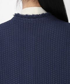 ICHIE STRAWBERRY-FIELDS(イチエ ストロベリーフィールズ) |フリンジトリミングニットジレ