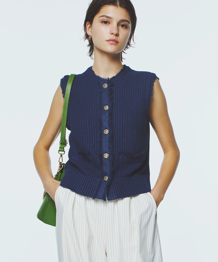 ICHIE STRAWBERRY-FIELDS(イチエ ストロベリーフィールズ) |ピンストライプイージーパンツ