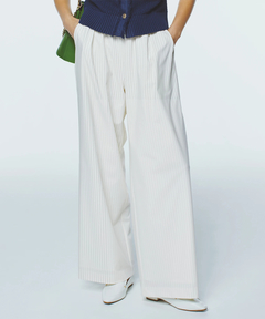 ICHIE STRAWBERRY-FIELDS(イチエ ストロベリーフィールズ) |ピンストライプイージーパンツ