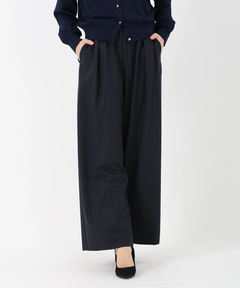 ICHIE STRAWBERRY-FIELDS(イチエ ストロベリーフィールズ) |ピンストライプイージーパンツ