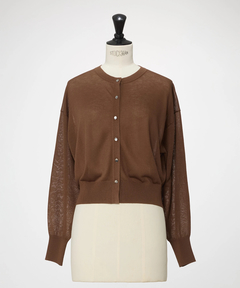 ICHIE STRAWBERRY-FIELDS(イチエ ストロベリーフィールズ) |シアーニットカーディガン