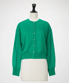 ICHIE STRAWBERRY-FIELDS(イチエ ストロベリーフィールズ) |シアーニットカーディガン