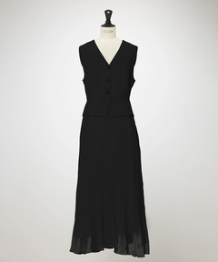 ICHIE STRAWBERRY-FIELDS(イチエ ストロベリーフィールズ) |ジレドッキングワンピース