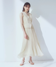 ICHIE STRAWBERRY-FIELDS(イチエ ストロベリーフィールズ) |ジレドッキングワンピース