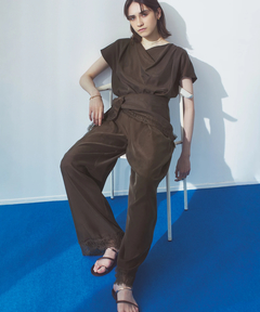 ICHIE STRAWBERRY-FIELDS(イチエ ストロベリーフィールズ) |ドレープネックブラウス