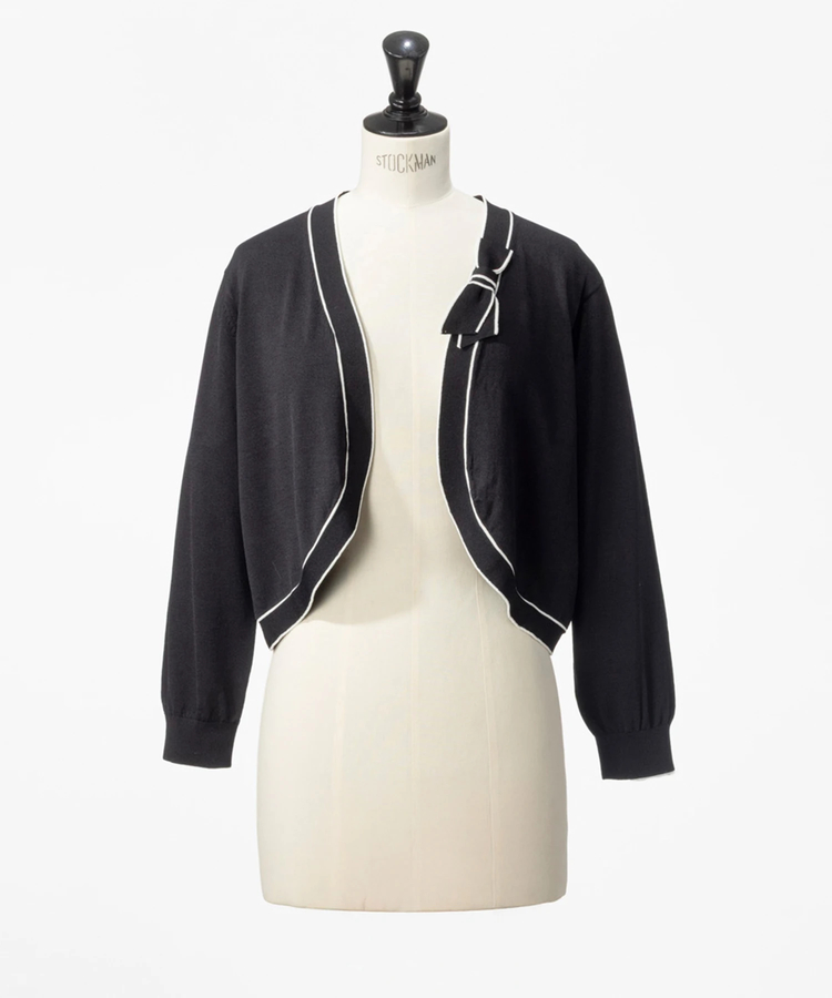 UNIVERVALMUSE(ユニバーバルミューズ) |バイカラーリボンボレロ