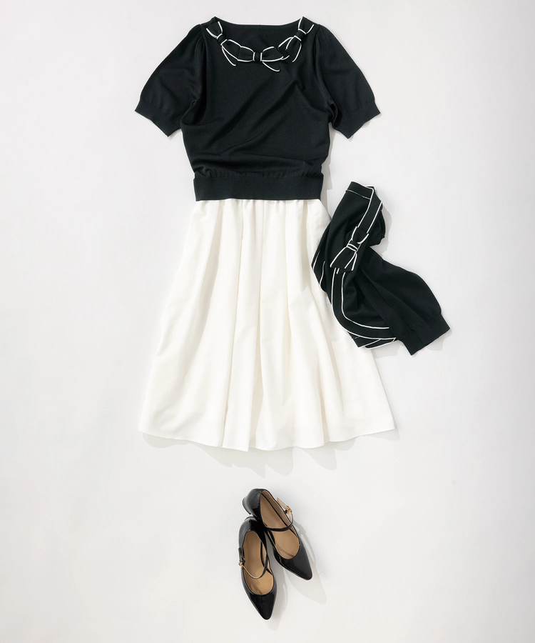 UNIVERVALMUSE(ユニバーバルミューズ) |ギャザータックフレアスカート