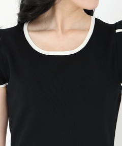 UNIVERVALMUSE(ユニバーバルミューズ) |ペタルスリーブニットワンピース