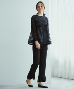 UNIVERVALMUSE(ユニバーバルミューズ) |ピンタックドットＪＱブラウス