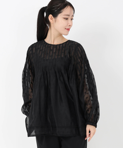 UNIVERVALMUSE(ユニバーバルミューズ) |ピンタックドットＪＱブラウス