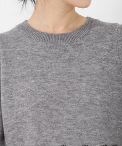 UNIVERVALMUSE(ユニバーバルミューズ) |レース＊リボンアクセントニット