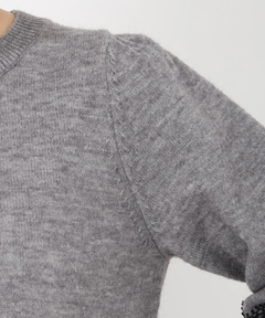 UNIVERVALMUSE(ユニバーバルミューズ) |レース＊リボンアクセントニット