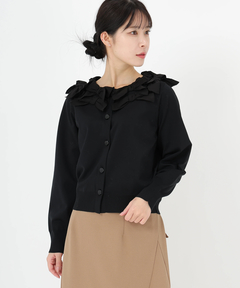 UNIVERVALMUSE(ユニバーバルミューズ) |ランダムリボンニットカーディガン