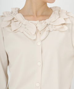 UNIVERVALMUSE(ユニバーバルミューズ) |ランダムリボンニットカーディガン