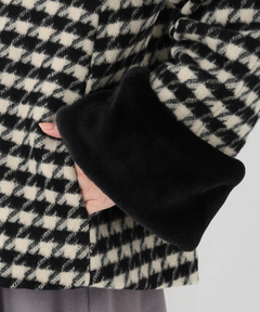 UNIVERVALMUSE(ユニバーバルミューズ) |袖ファー取り外しコート