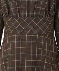 UNIVERVALMUSE(ユニバーバルミューズ) |チェックフィットアンドフレアーワンピース