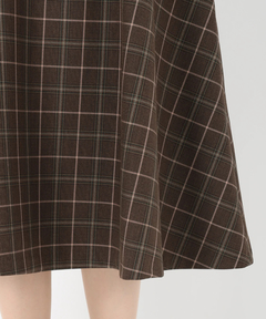 UNIVERVALMUSE(ユニバーバルミューズ) |チェックフィットアンドフレアーワンピース