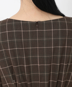 UNIVERVALMUSE(ユニバーバルミューズ) |チェックフィットアンドフレアーワンピース