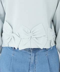 UNIVERVALMUSE(ユニバーバルミューズ) |ランダムリボンヘムニット