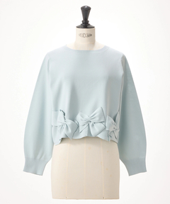 UNIVERVALMUSE(ユニバーバルミューズ) |ランダムリボンヘムニット