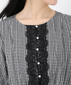 UNIVERVALMUSE(ユニバーバルミューズ) |ギンガム＊レースワンピース