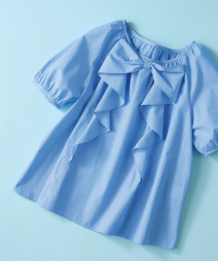 UNIVERVALMUSE(ユニバーバルミューズ) |リボンデティールブラウス