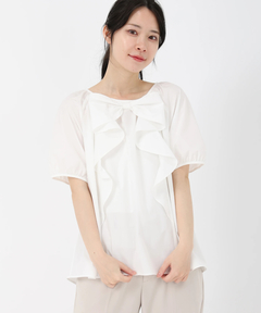 UNIVERVALMUSE(ユニバーバルミューズ) |リボンデティールブラウス