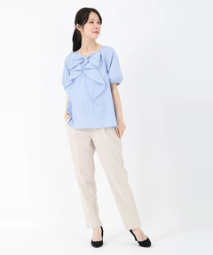 UNIVERVALMUSE(ユニバーバルミューズ) |リボンデティールブラウス